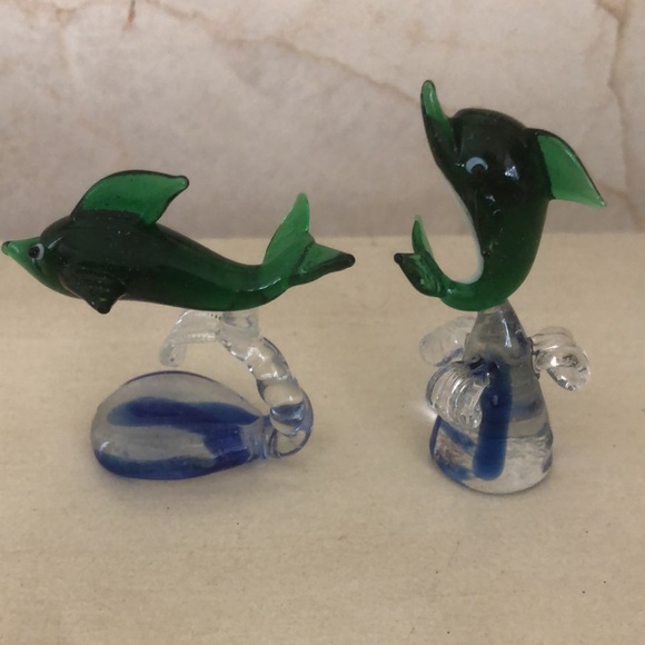 2 hand blown glass fish - Picture 3 of 6